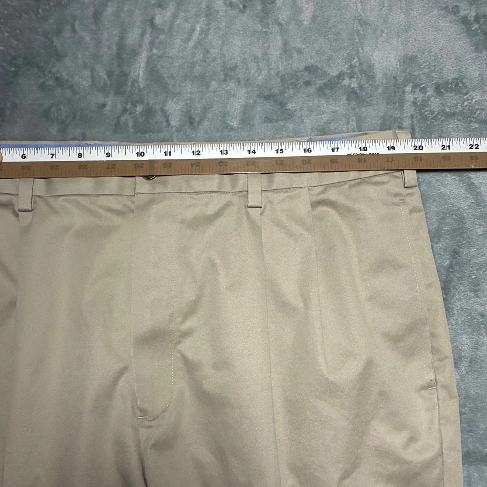 Brooks Brothers Pleated Advantage Chino Stretch Shorts Mens W40 Tan Khaki